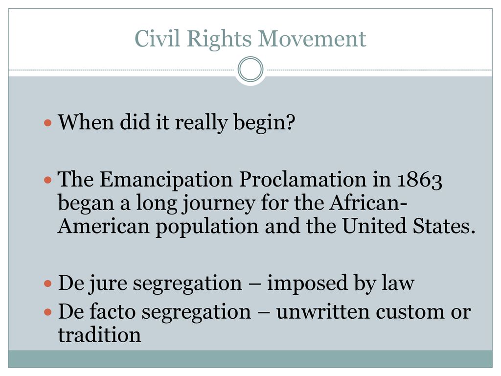 The civil rights movement ppt download