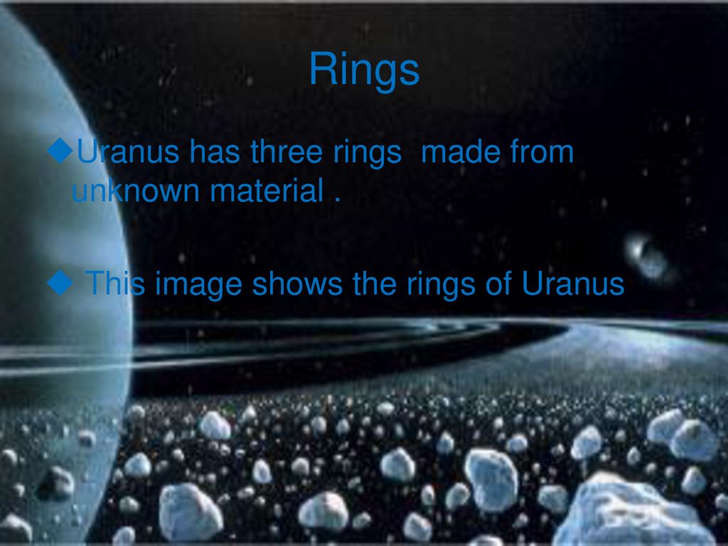 Annora and Marilyn This is a image of Uranus and it's rings up close. - ppt  download