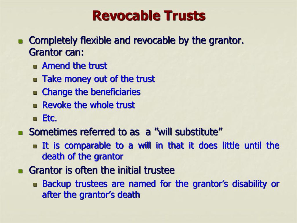 What is a Trust? Ownership of any asset normally includes the right to