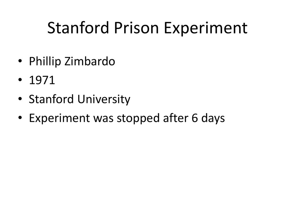 Stanford Prison Experiment ppt download