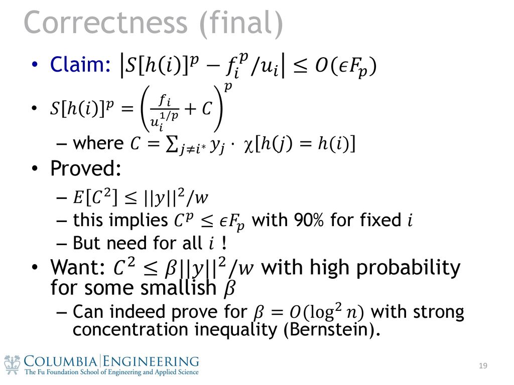 Lecture 4 Countsketch High Frequencies Ppt Download