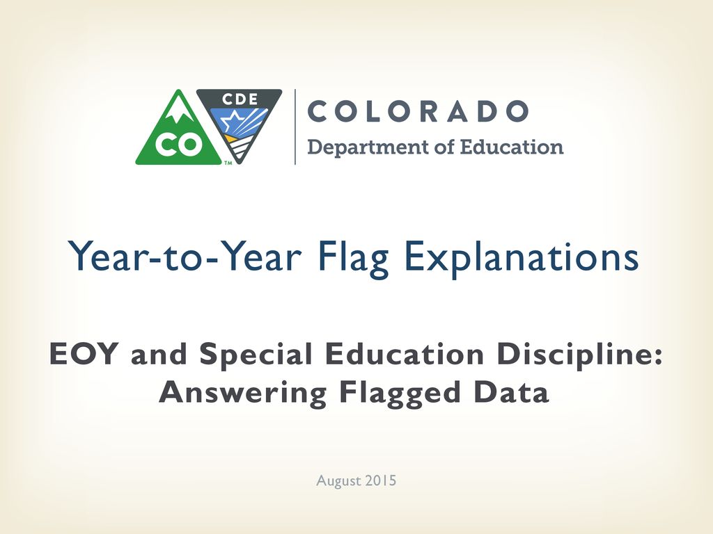 Year-to-Year Flag Explanations