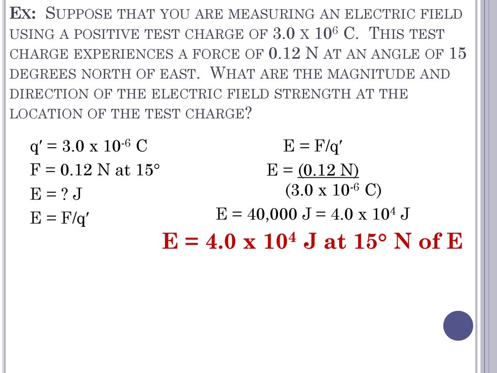 Physics Electric Fields Ppt Download