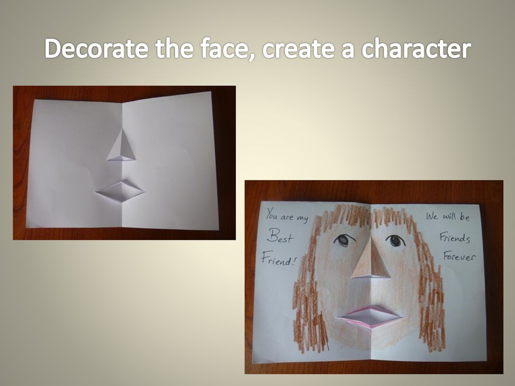 Decorate the face, create a character