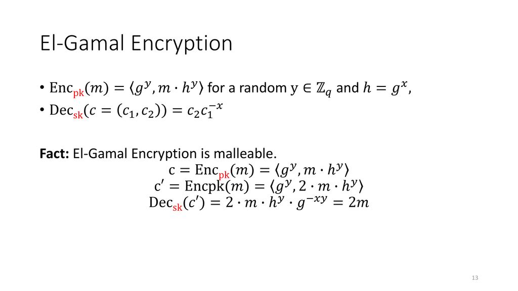 Topic 30 El Gamal Encryption Ppt Download