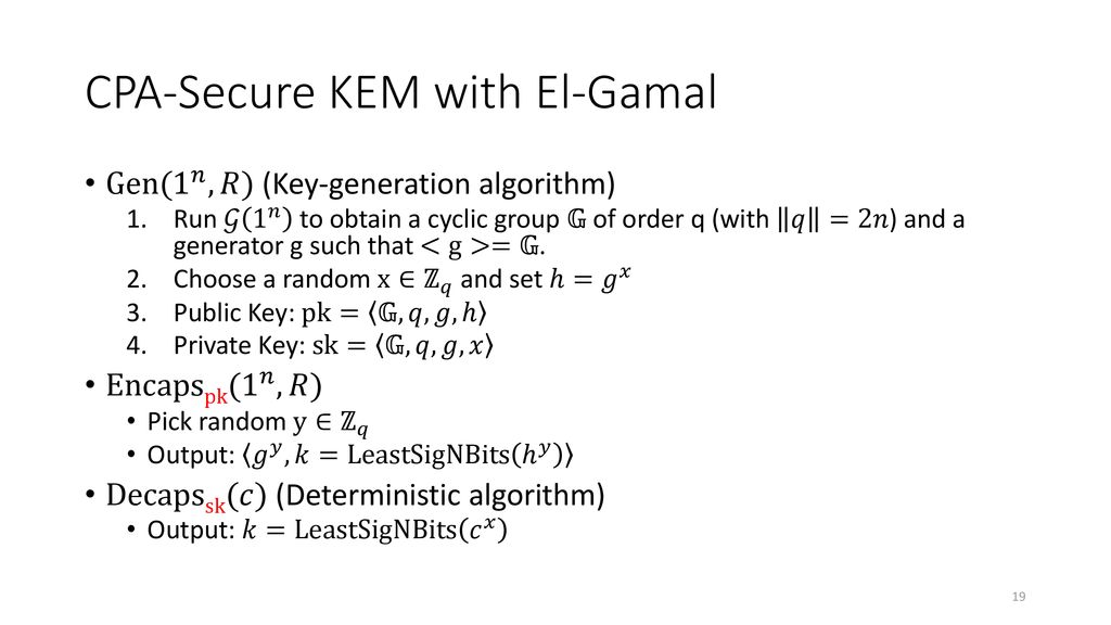 Topic 30 El Gamal Encryption Ppt Download