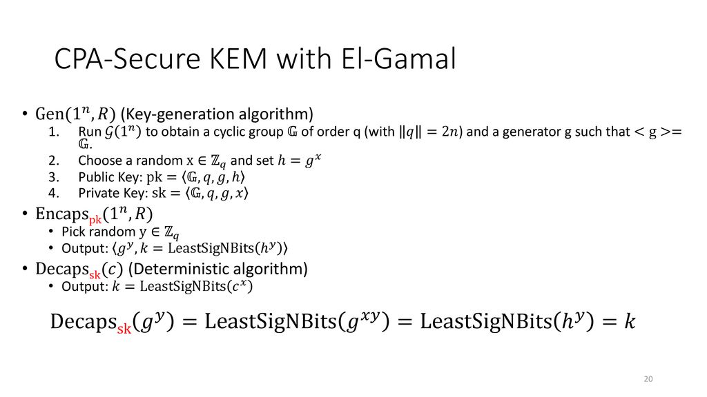 Topic 30 El Gamal Encryption Ppt Download