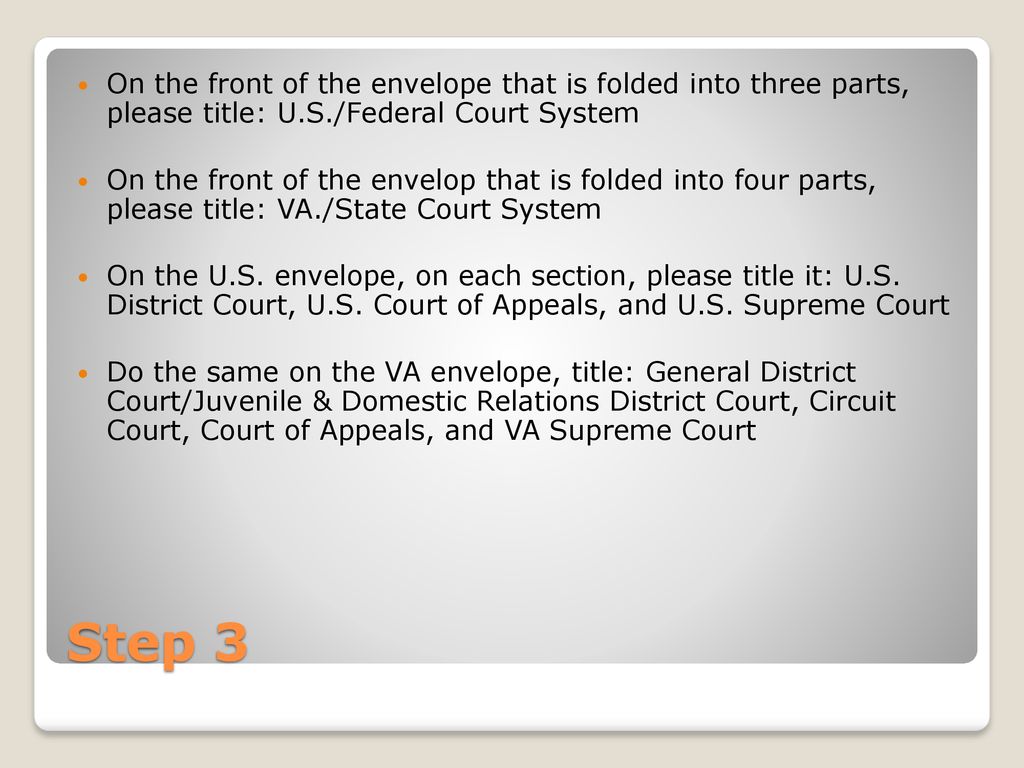 Comparing U S and VA Courts ppt download