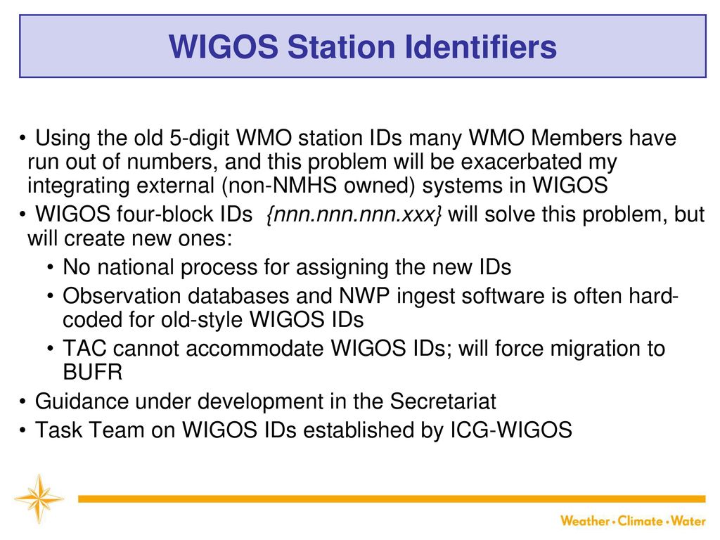 Overview of the wmo integrated global observing system wigos ppt