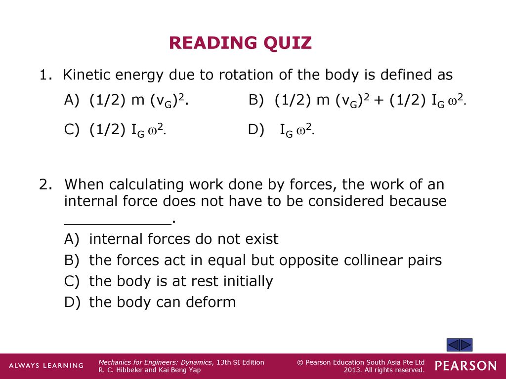 Kinetic Energy Work Principle Of Work And Energy Ppt Download