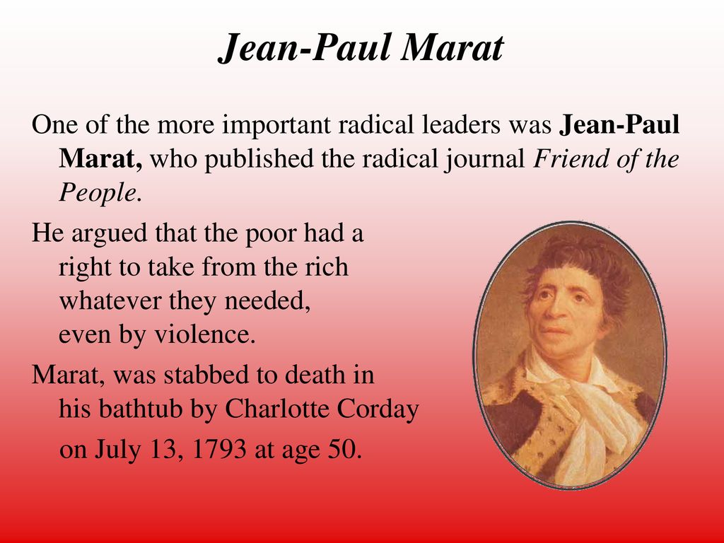 Why Was Jean Paul Marat Important