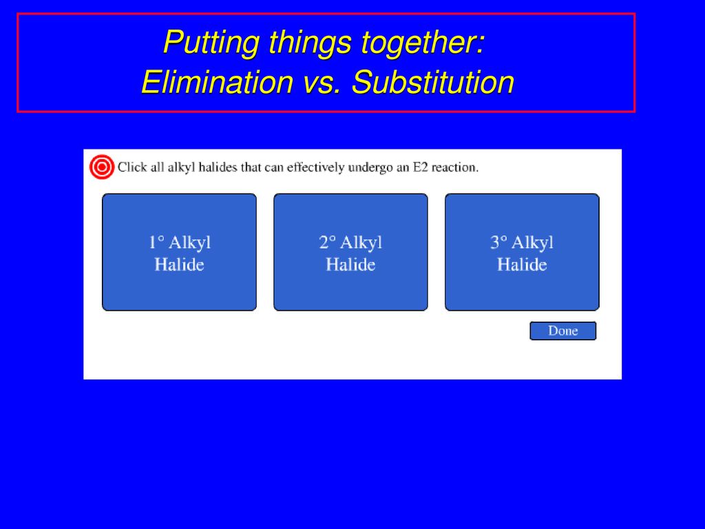 Substitution And Elimination Competing Reactions Sn Sn Vs Ppt