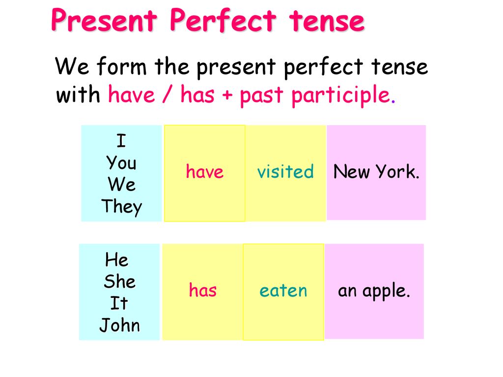 Since the first form. Present perfect Tenses в английском языке. Present perfect правило 7 класс. Present perfect Tense правило. Have has правило present perfect.