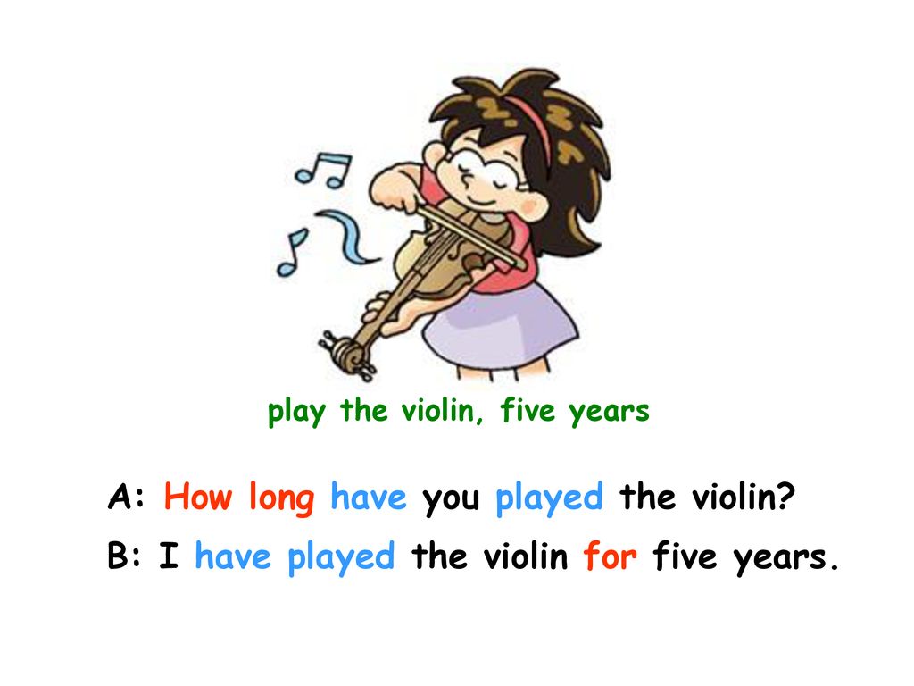 How long had. How long have you been. How long have you. How long have you Played the Violin. How long present perfect.