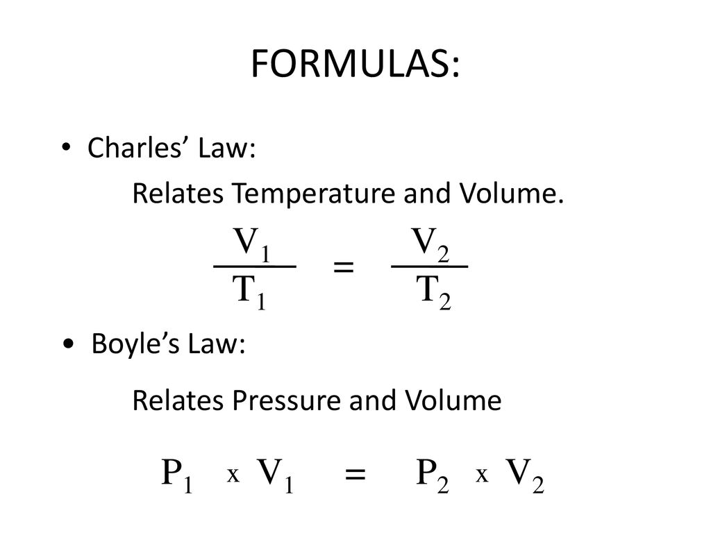 Boyle S Law And Charles Law Ppt Download