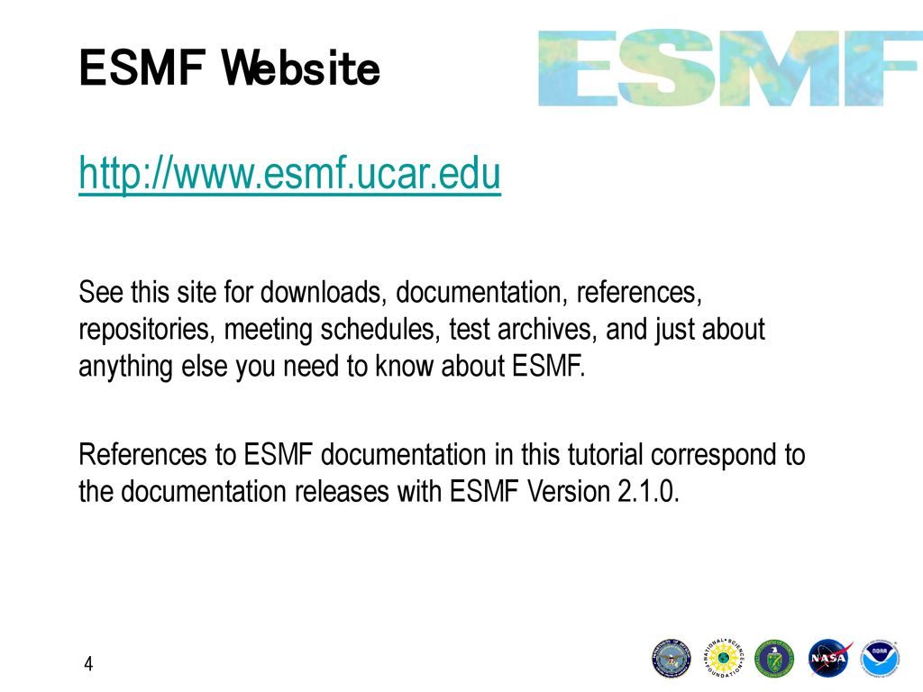ESMF Website