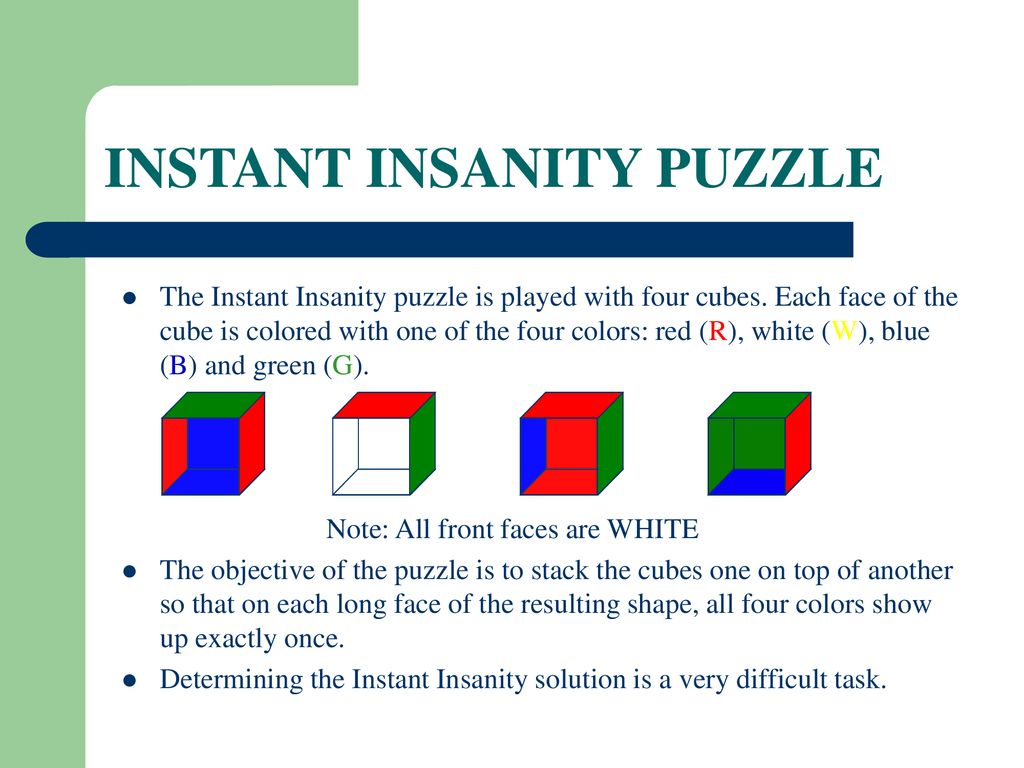 Image Collections Online - Nice Cubes (Instant Insanity)