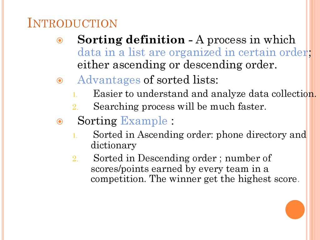 What Is The Meaning Of Ascending And Descending Order لم يسبق له