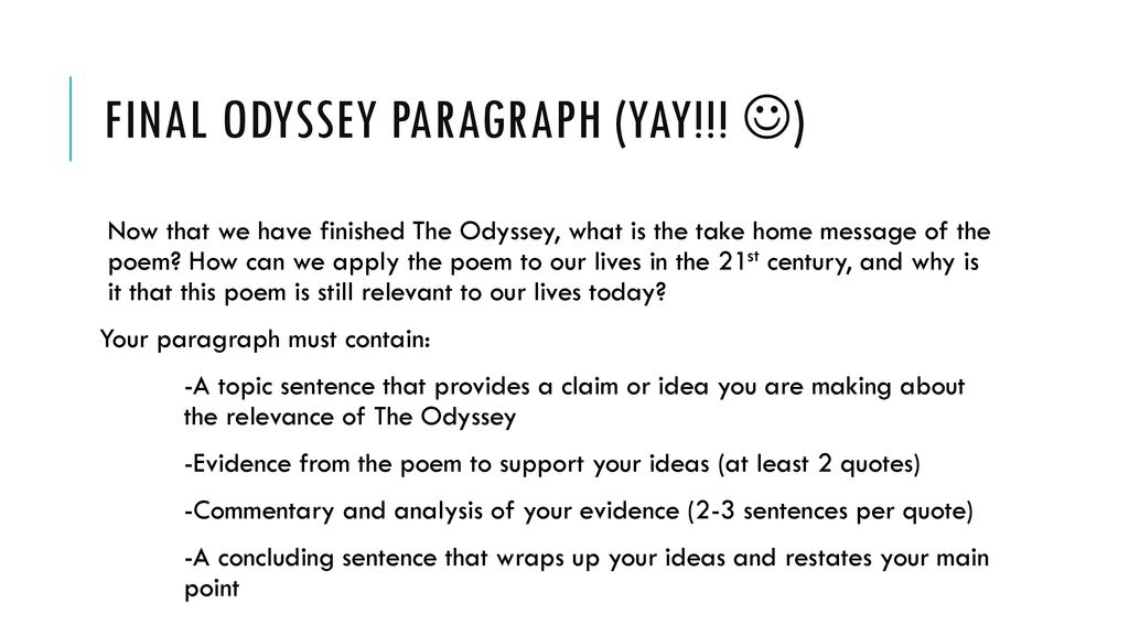 Odysseus’ Homecoming. - ppt download