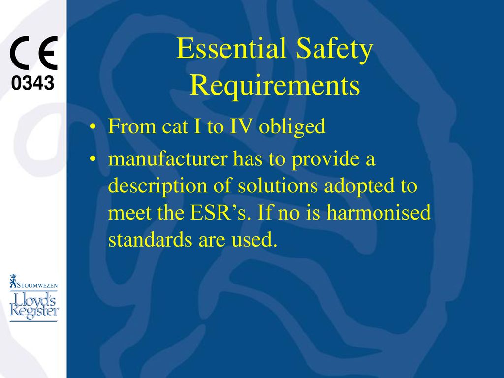 Essential Safety Requirements