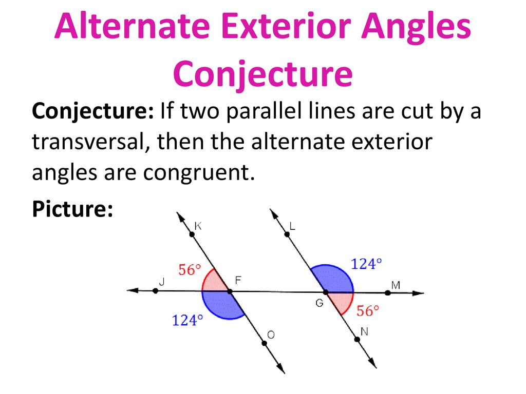 Alternate Exterior Angles Definition Theorem Examples Video