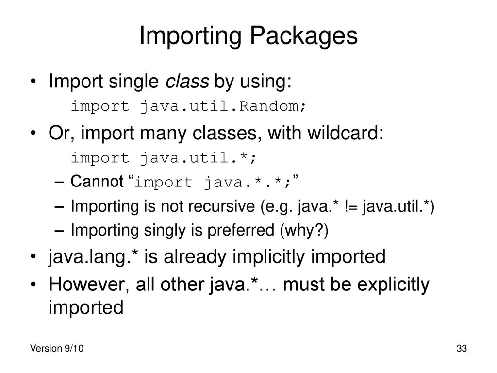 Classes and Objects Miscellany: Statics, Wrappers & Packages - ppt download