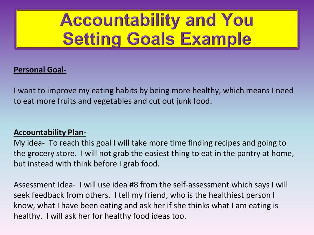 Accountability Learning Targets I Can Explain What Accountability Is Ppt Download