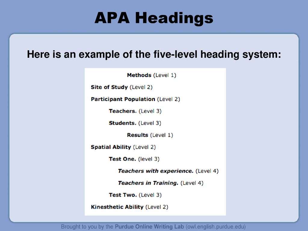 APA Formatting And Style Guide Ppt Download 
