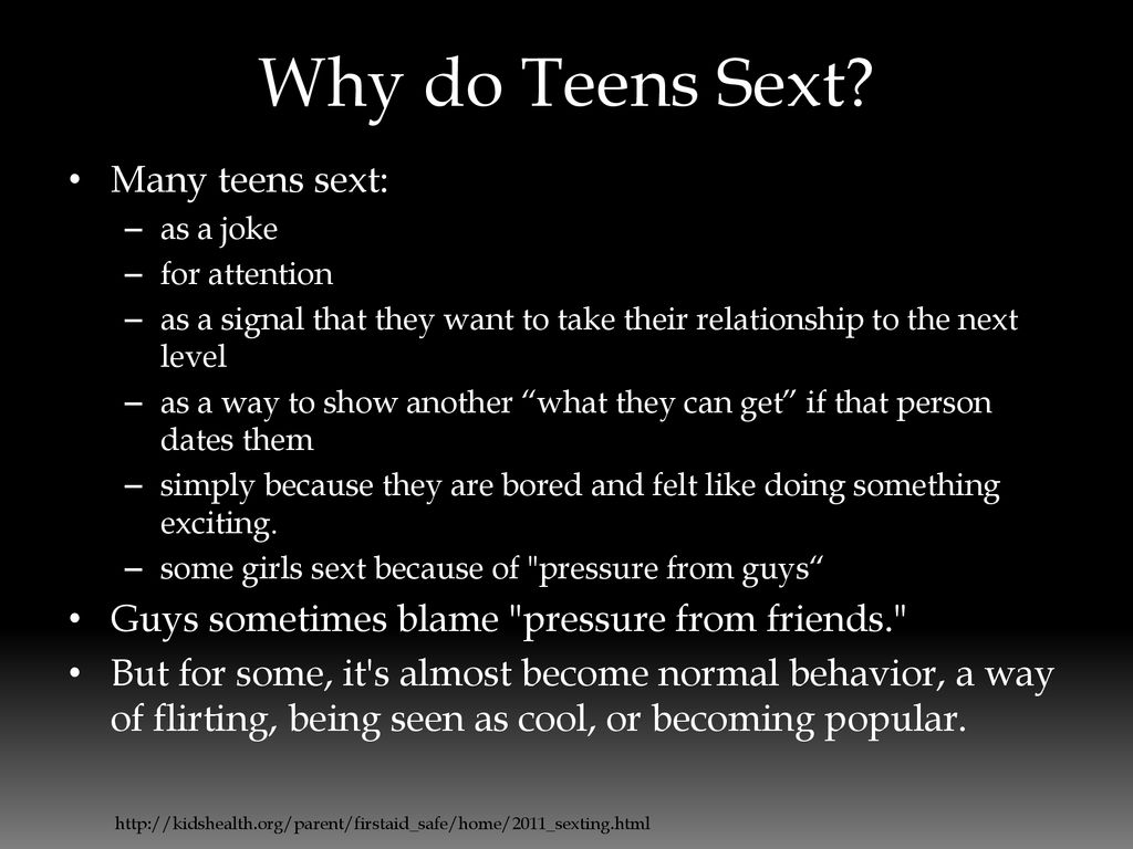Sexting teens can go too