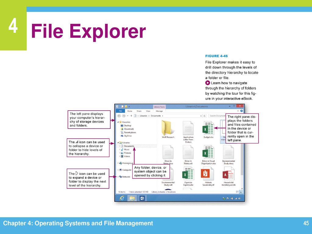 File Explorer Chapter 4: Operating Systems and File Management
