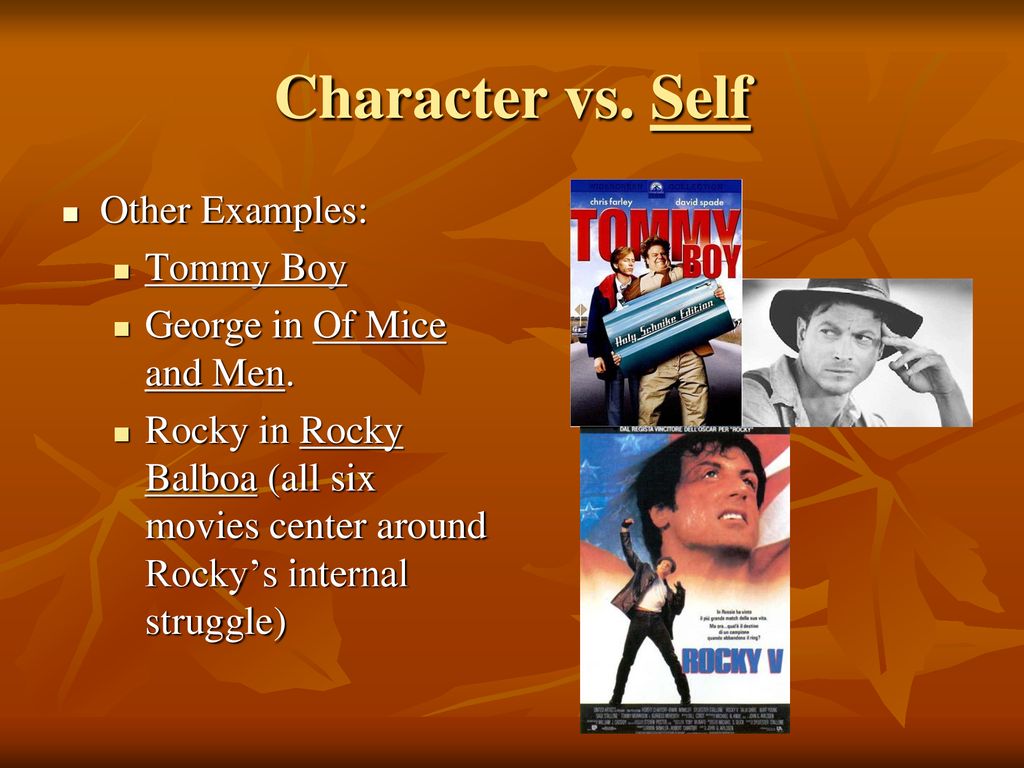 character vs self examples