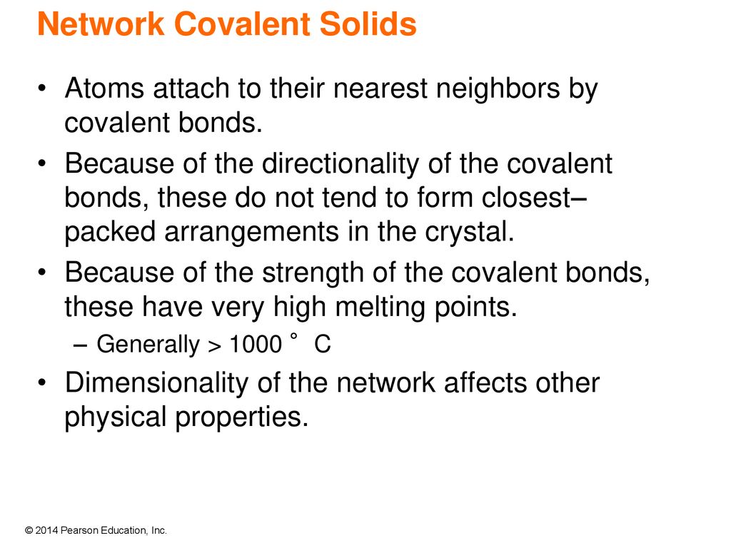 Network Covalent Solids