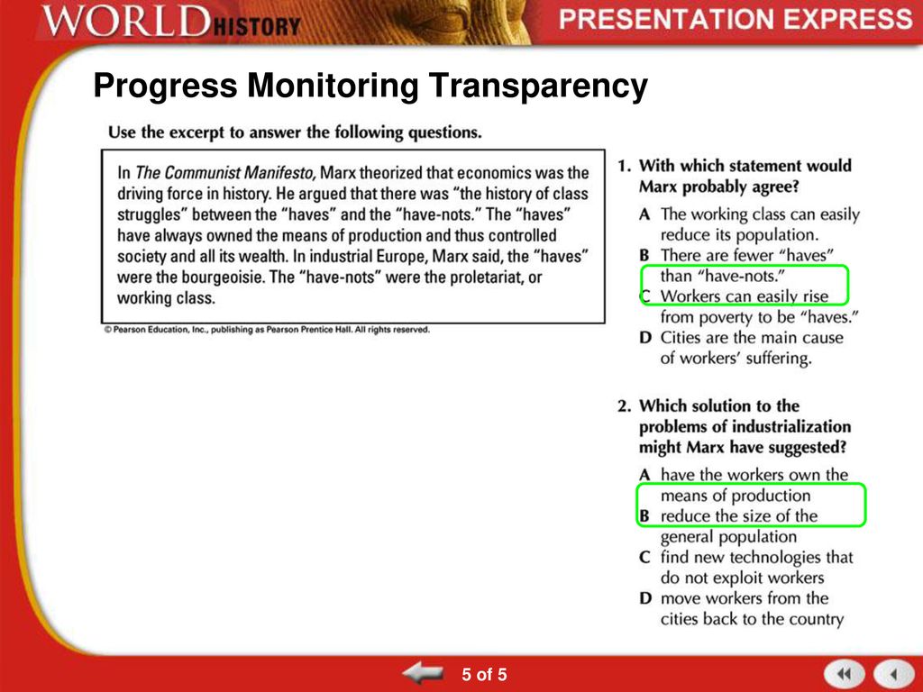 Progress Monitoring Transparency