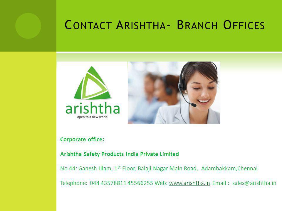 Contact Arishtha- Branch Offices