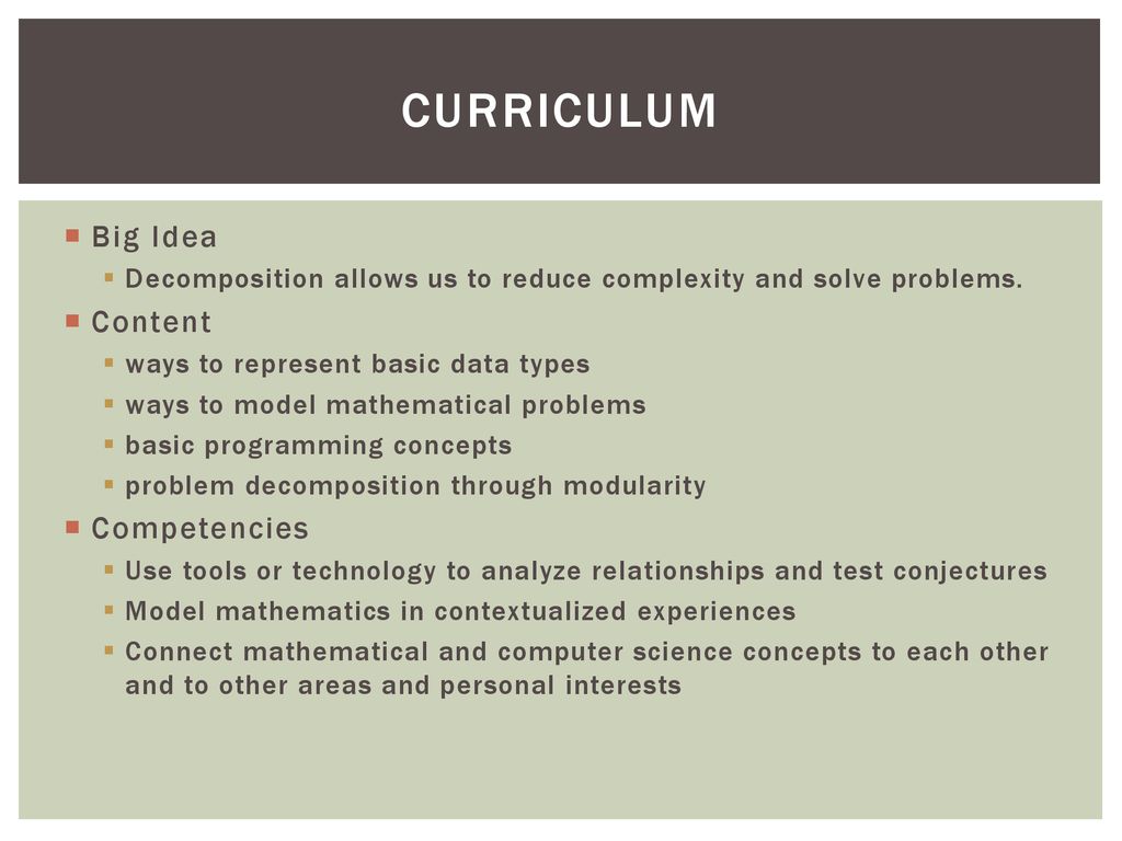 Computer Programming is not a Math Credit - ppt download