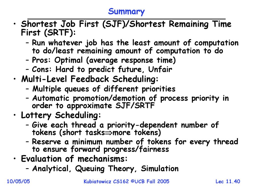 CS162 Operating Systems and Systems Programming Lecture 11 Thread ...
