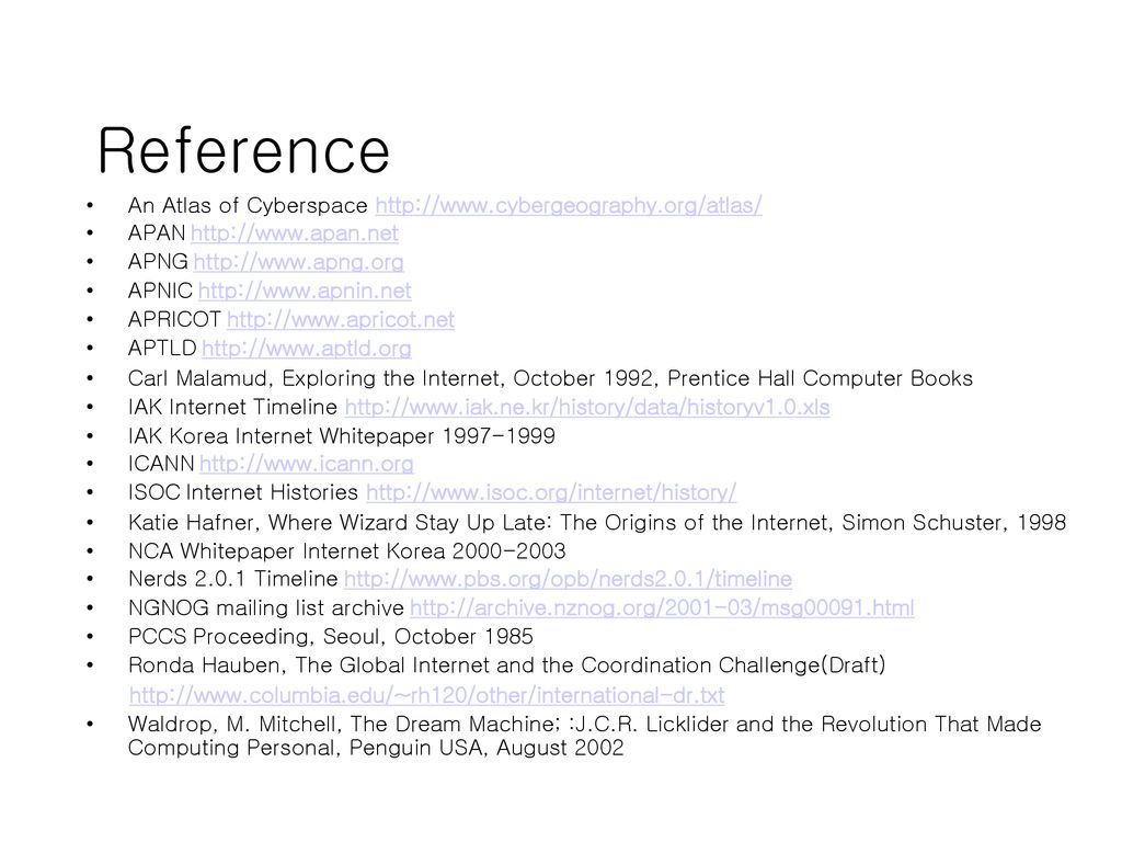 Reference An Atlas of Cyberspace