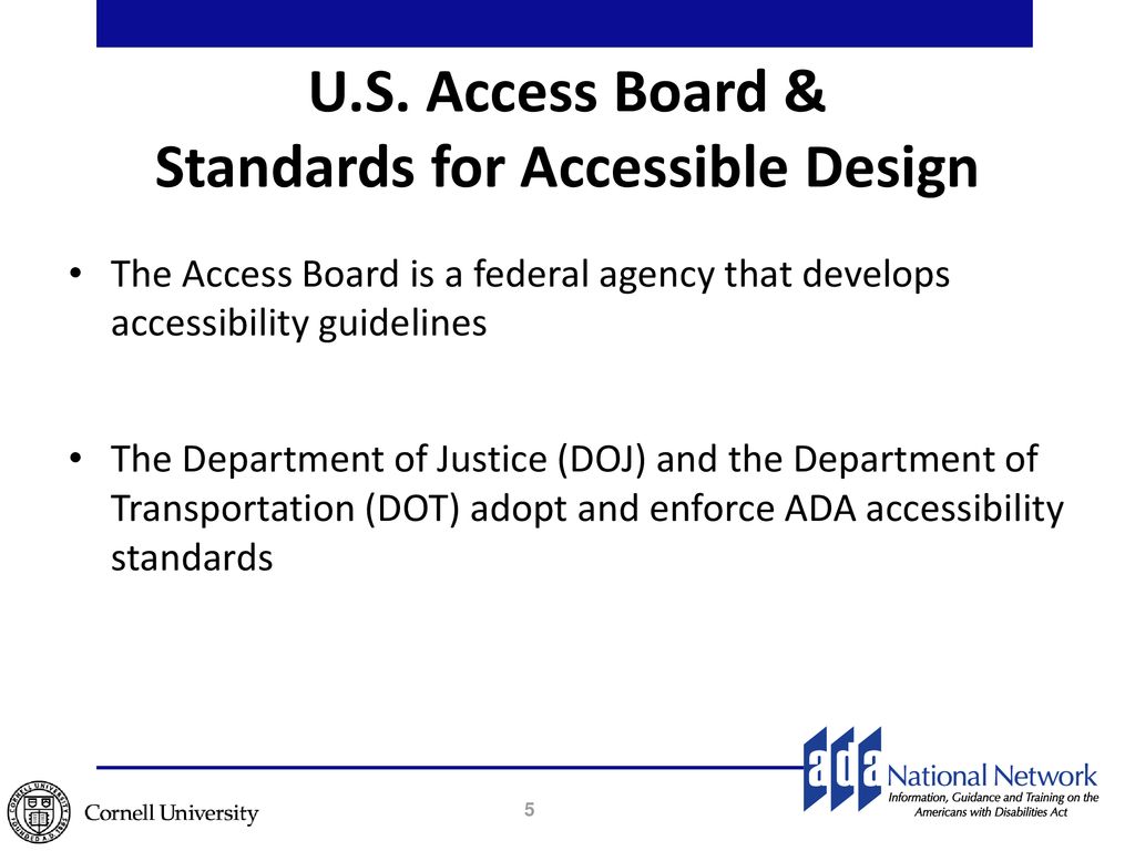 Title III Overview Of Design Standards - Ppt Download