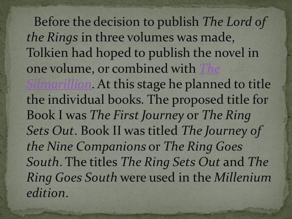 The Lord of the Rings | The One Wiki to Rule Them All | Fandom
