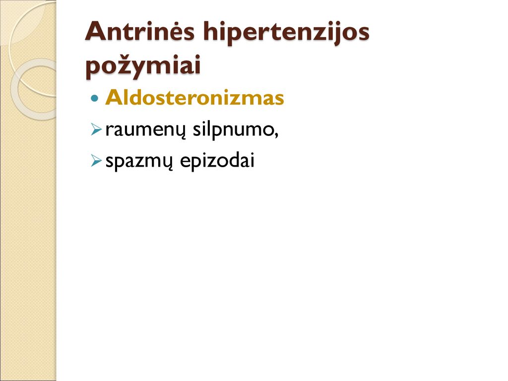 hipertenzija su pirminiu aldosteronizmu)