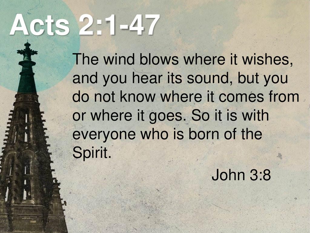 The Spirit and the Church Acts 2: ppt download