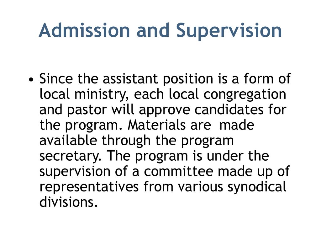 Congregation Secretary Program Congregation Secretary Program