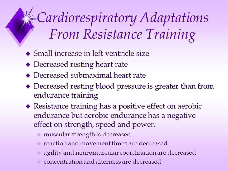 Cardiorespiratory Adaptations From Resistance Training