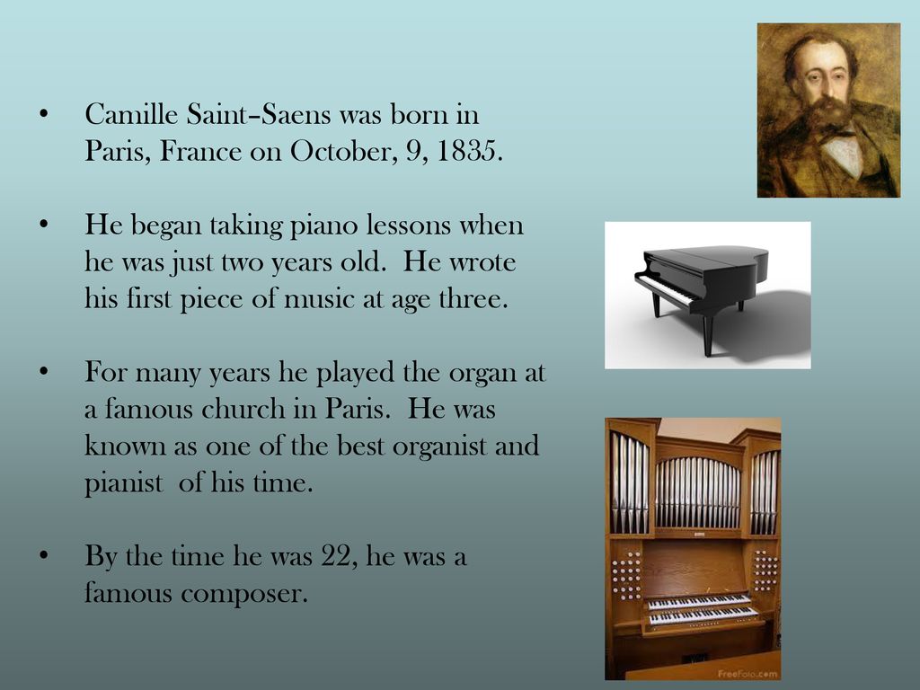 Timeline: Camille Saint-Saens