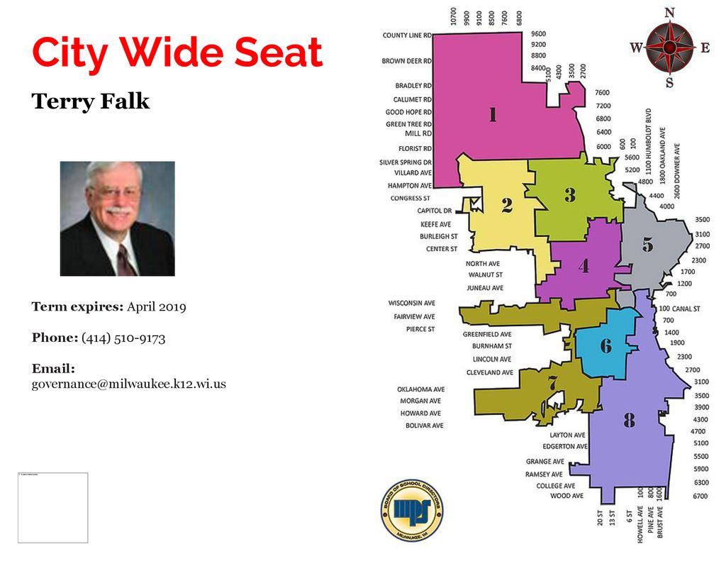 City Wide Seat Terry Falk Term expires: April 2019