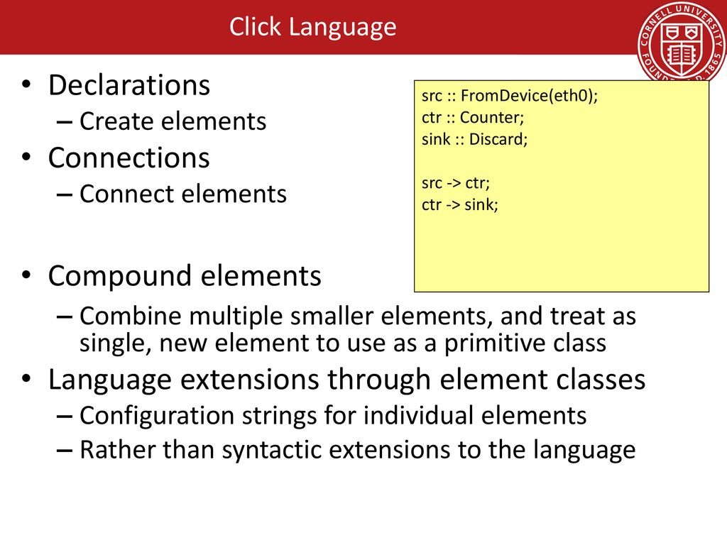Software Routers Click ppt download