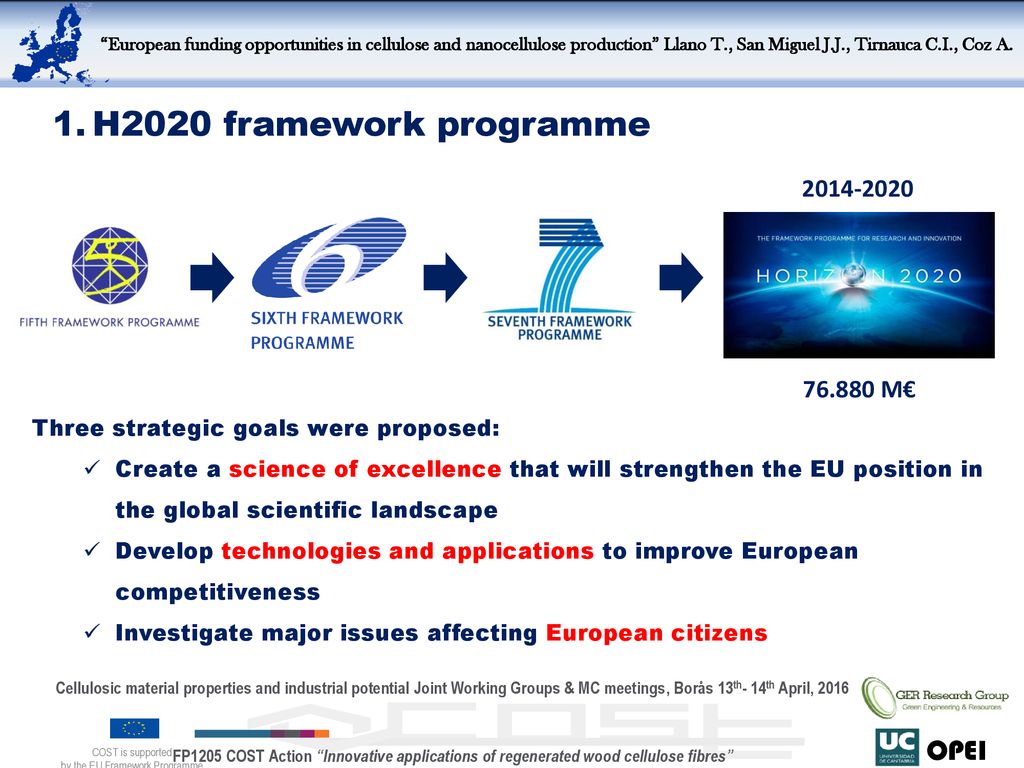 by the EU Framework Programme - ppt download