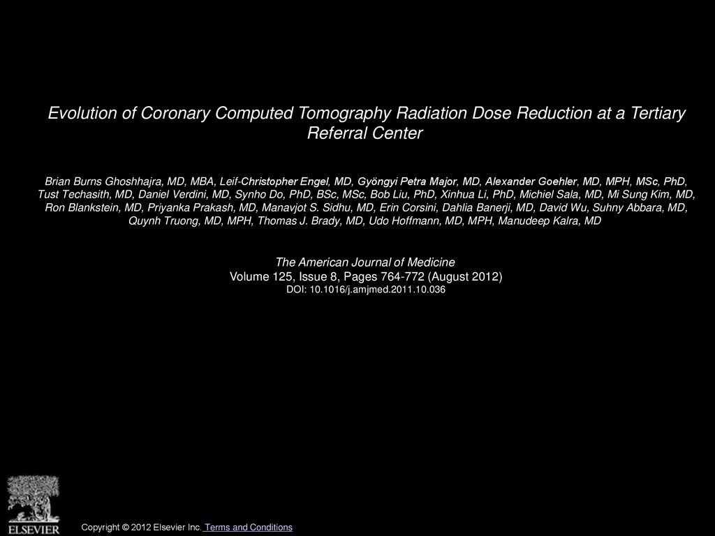 Evolution of coronary computed tomography radiation dose reduction at a