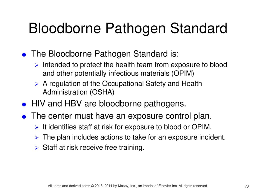 Bloodborne Pathogen Standard
