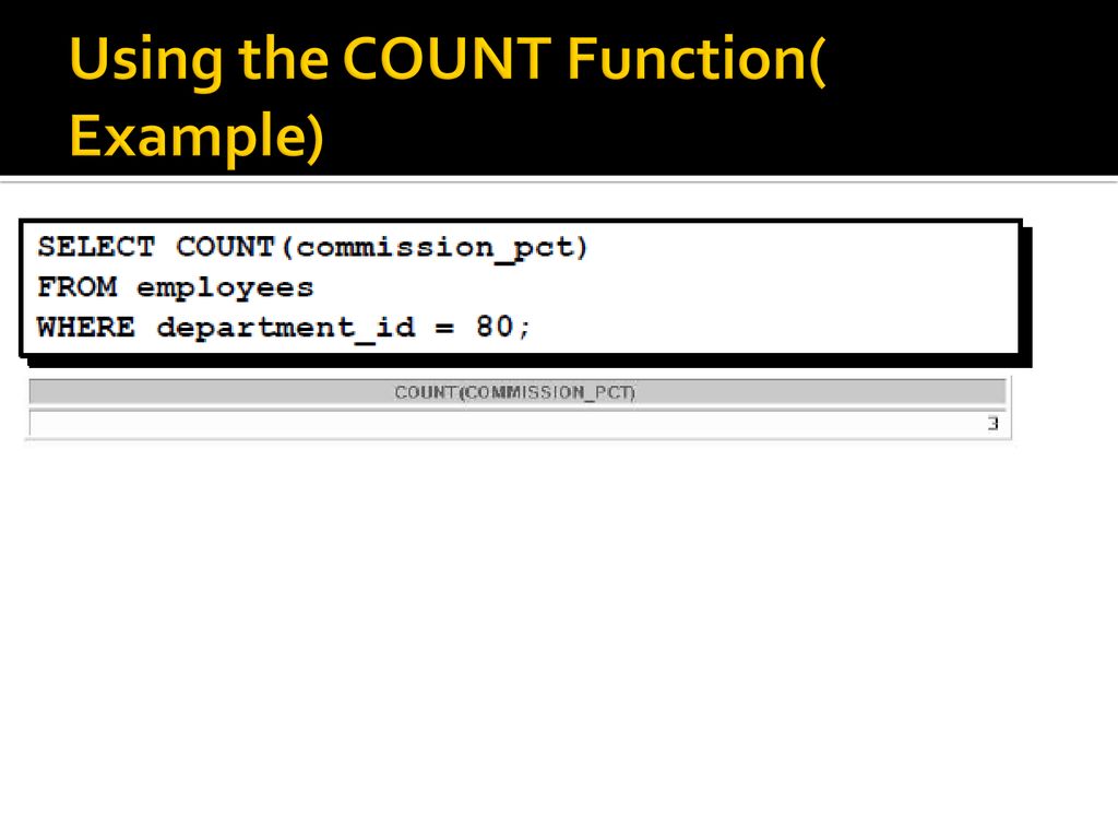 Aggregating Data Using Group Functions - ppt download image.